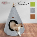 2017Doglemi Hot Selling Cheap Felt Foldable Pet Dog Cat Cave House